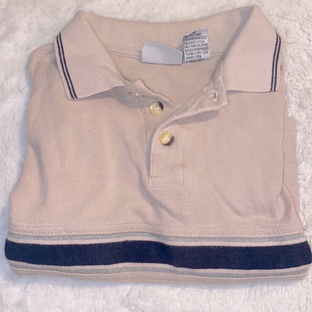 striped cropped tee